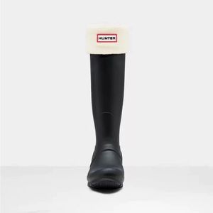 Hunter Tall Rain Boots with Fleece Socks